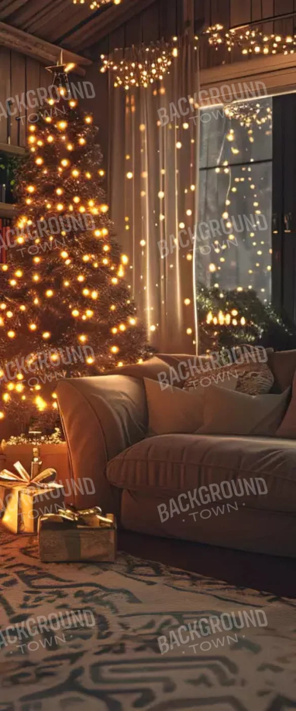 Romantic Christmas Eve 5’X12’ Ultracloth For Westcott X-Drop (60 X 144 Inch) Backdrop