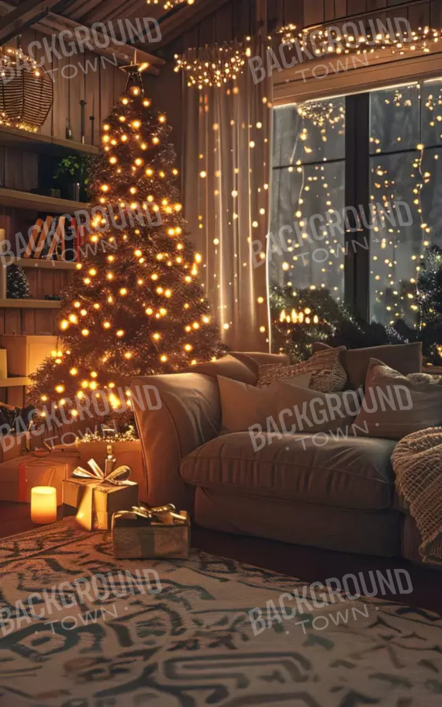 Romantic Christmas Eve 5’X8’ Ultracloth (60 X 96 Inch) Backdrop