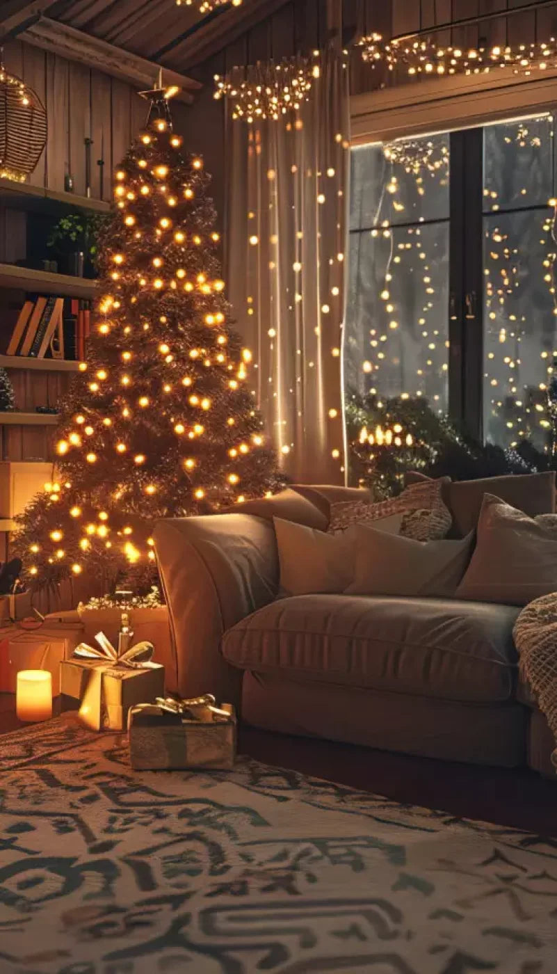 Romantic Christmas Eve 8’X14’ Ultracloth (96 X 168 Inch) Backdrop