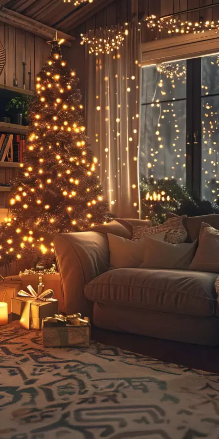 Romantic Christmas Eve 8’X16’ Ultracloth (96 X 192 Inch) Backdrop