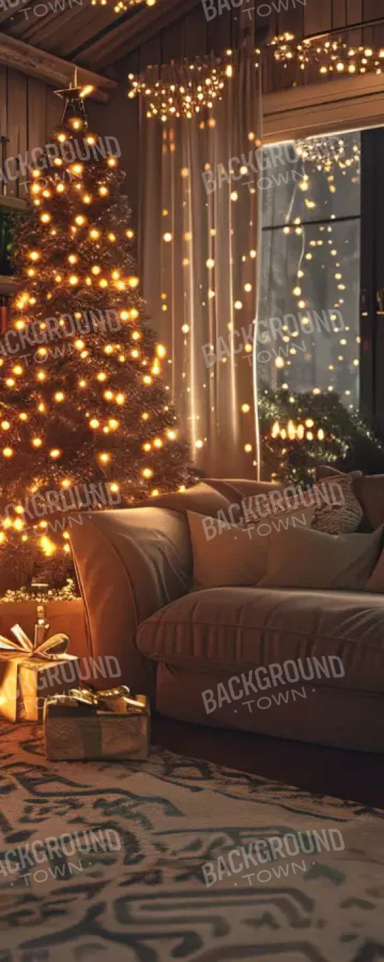 Romantic Christmas Eve 8’X20’ Ultracloth (96 X 240 Inch) Backdrop