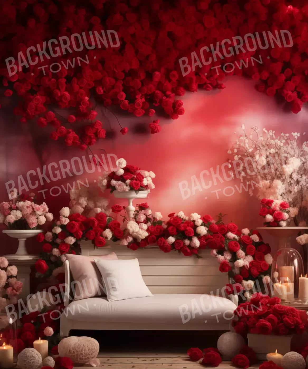 Romantic Elegance Iv 10’X12’ Ultracloth (120 X 144 Inch) Backdrop
