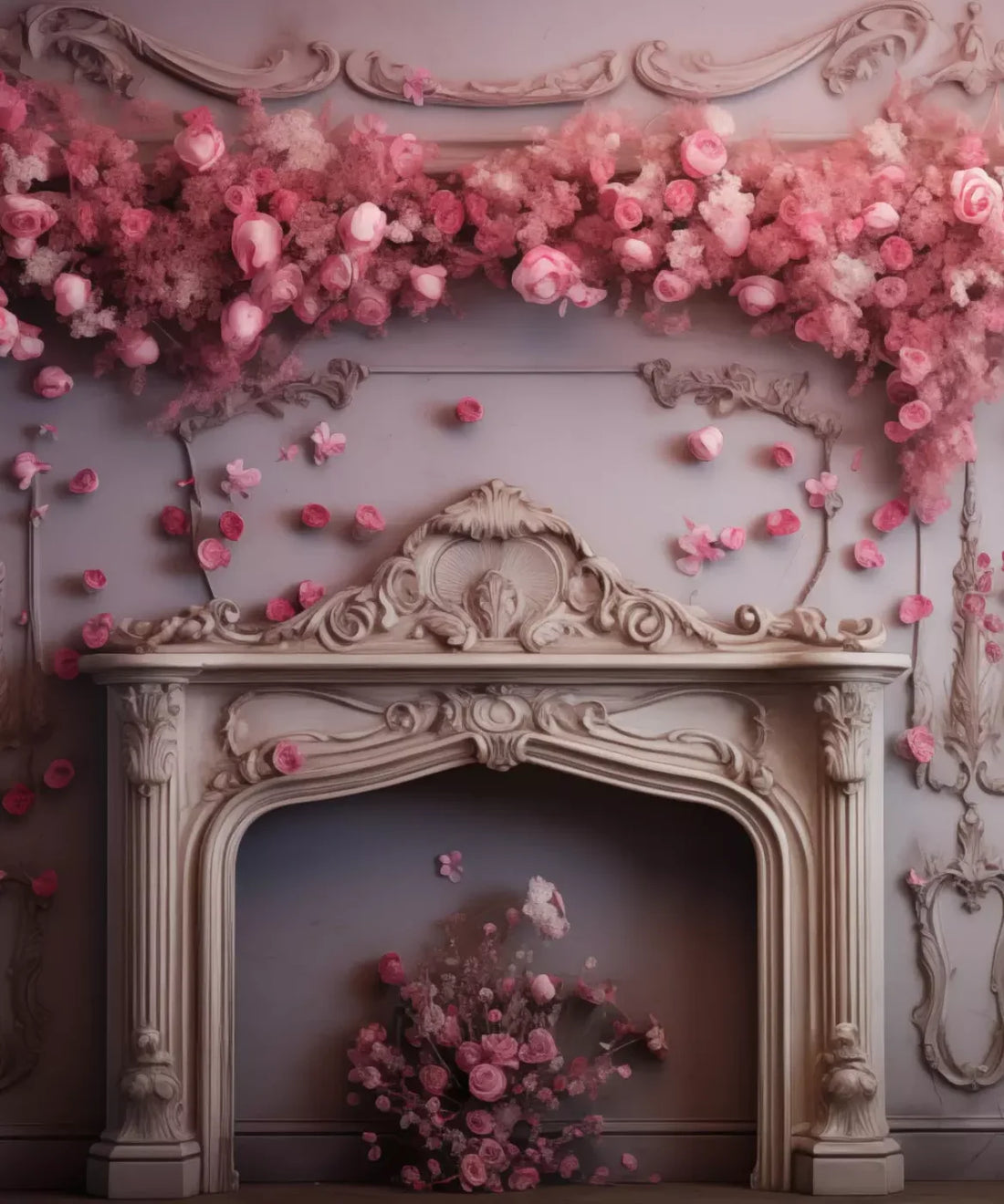 Pink, Brown  Backdrop for Photography