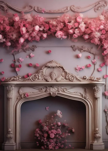 Romantic Hearth Ii 5’X7’ Ultracloth (60 X 84 Inch) Backdrop