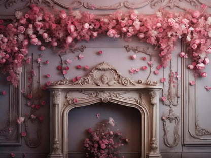 Romantic Hearth Ii 6’8X5’ Fleece (80 X 60 Inch) Backdrop