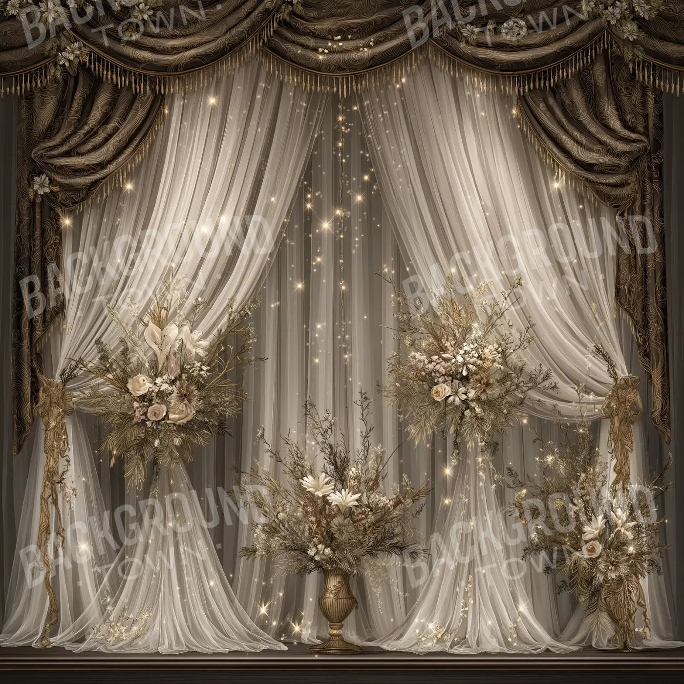 Romantic Stage 8’x8’ Fleece (96 x 96 inch) Backdrop