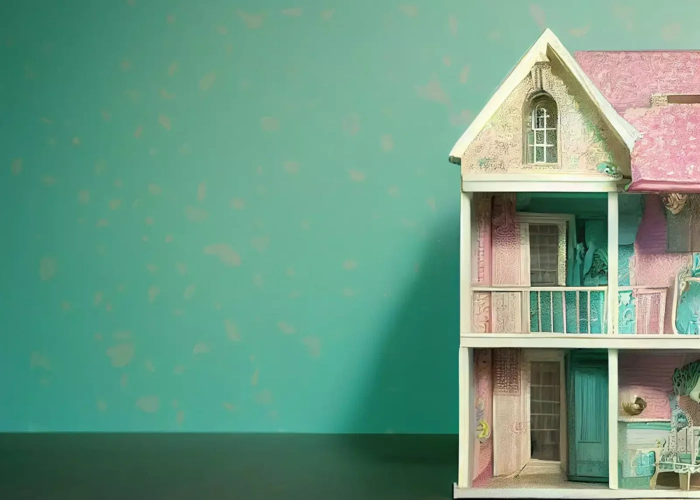 Room Doll House 7’X5’ Ultracloth (84 X 60 Inch) Backdrop