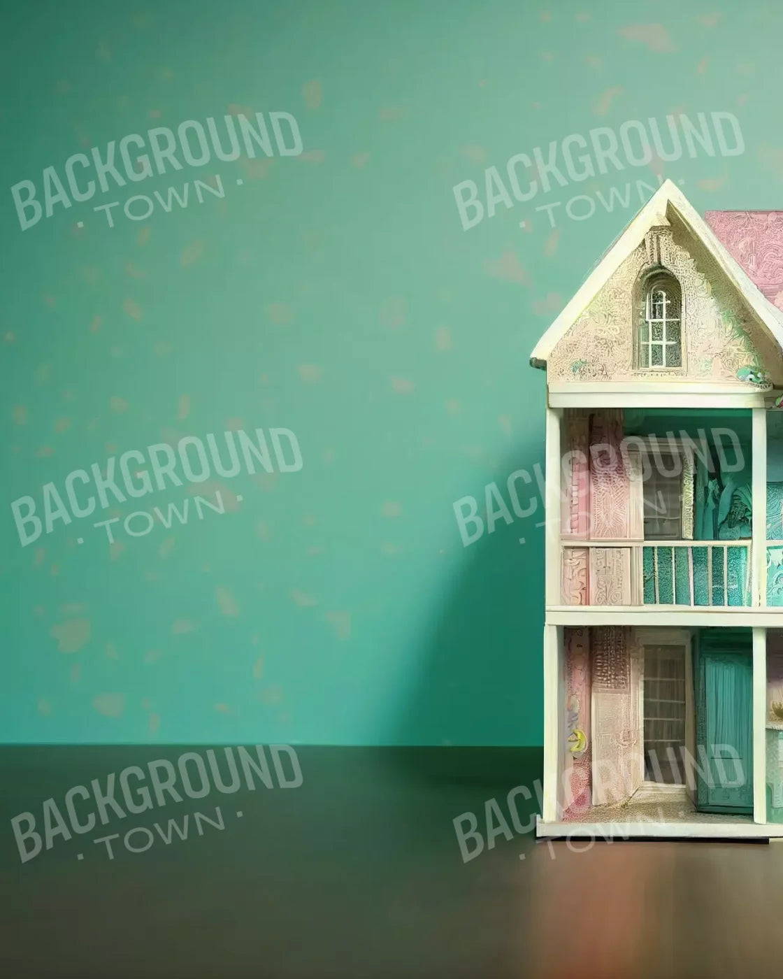 Room Doll House 8’X10’ Fleece (96 X 120 Inch) Backdrop