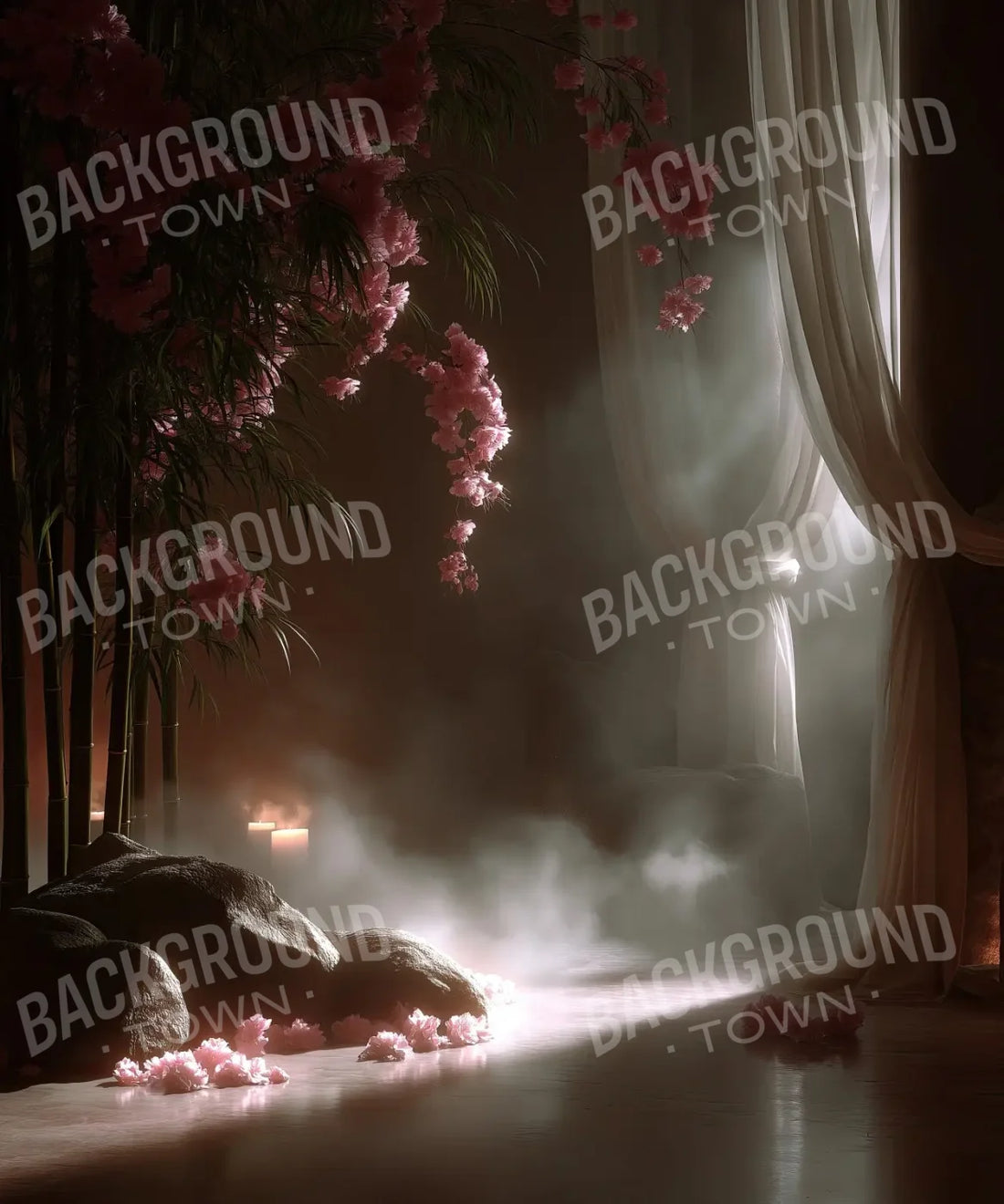 White Pink  Backdrop for Photography