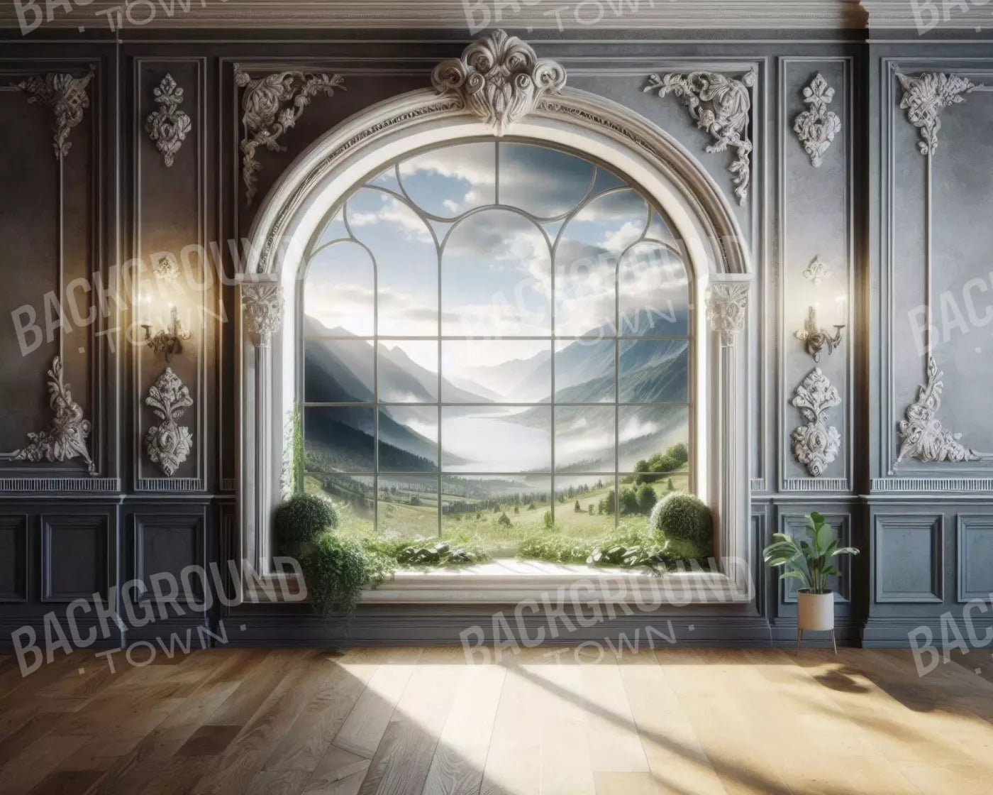 Room With A View 10’X8’ Fleece (120 X 96 Inch) Backdrop