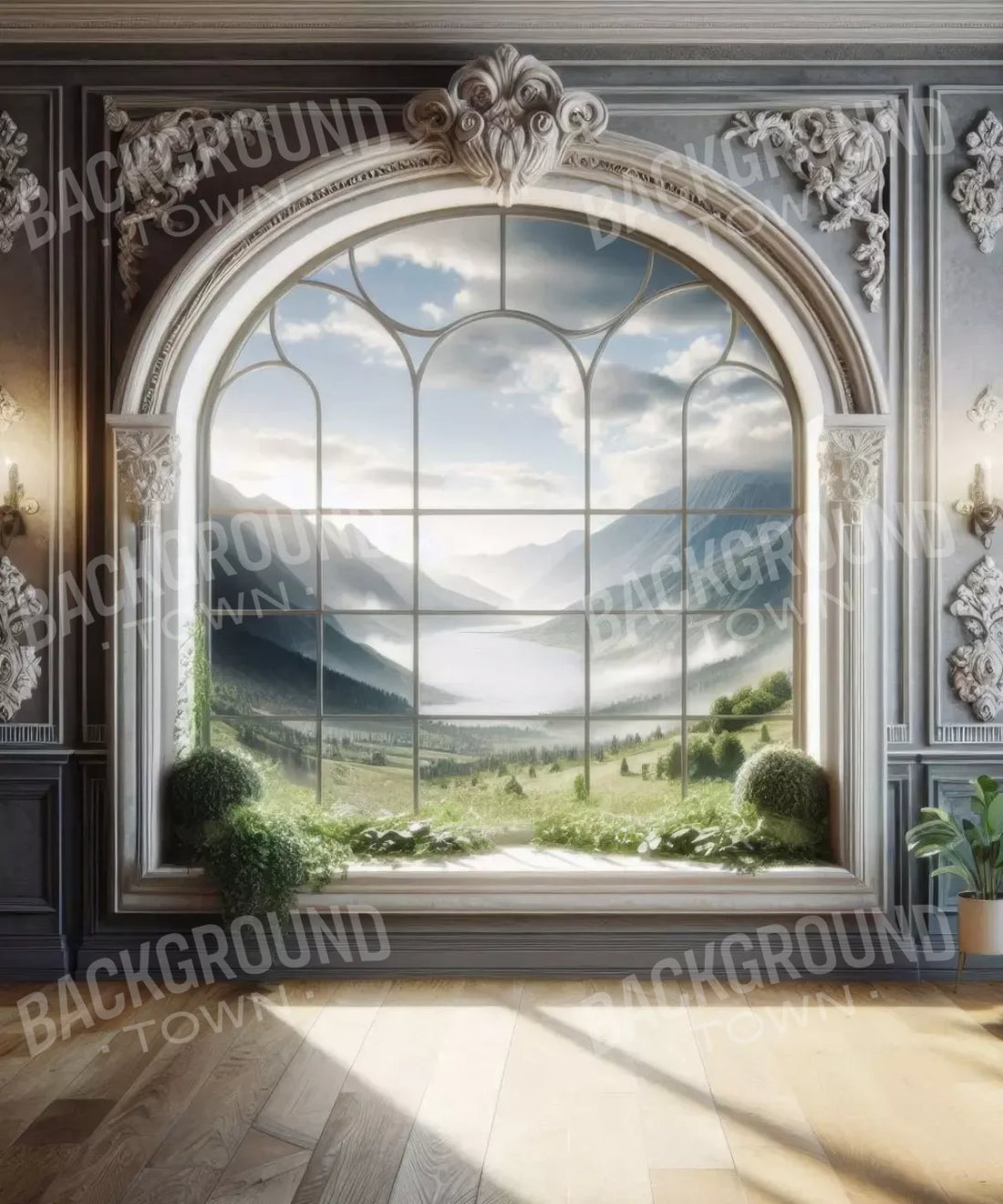 Gray White Backdrop for Photography