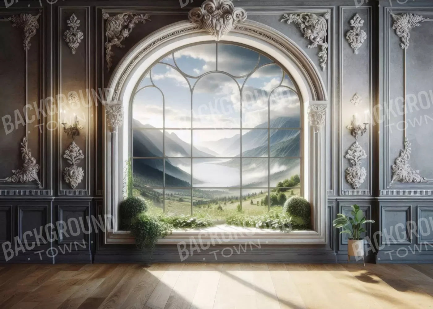 Room With A View 7’X5’ Ultracloth (84 X 60 Inch) Backdrop