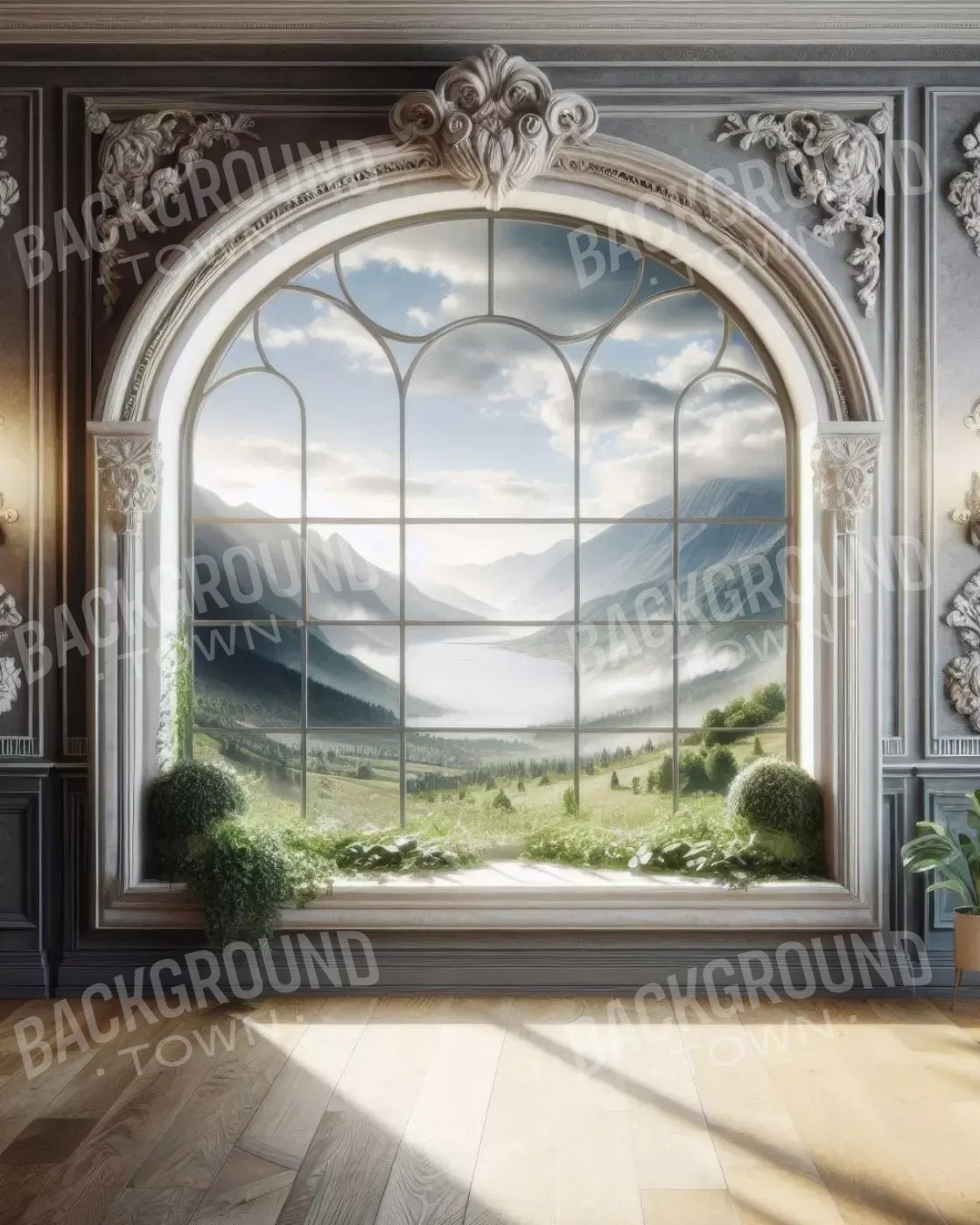 Room With A View 8’X10’ Fleece (96 X 120 Inch) Backdrop