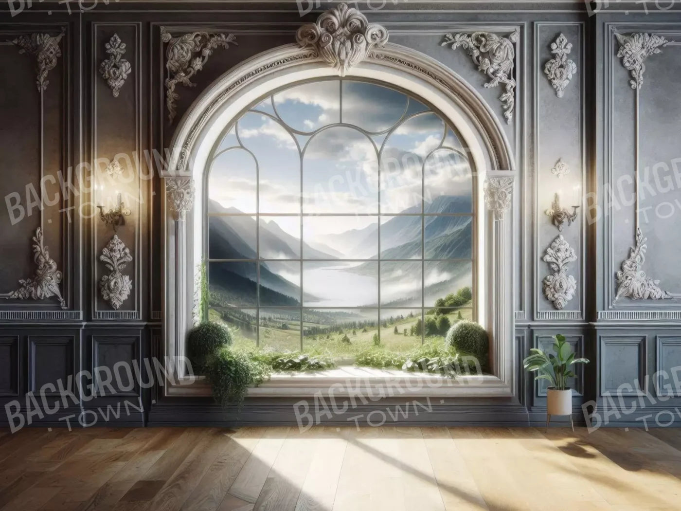 Room With A View 8’X6’ Fleece (96 X 72 Inch) Backdrop