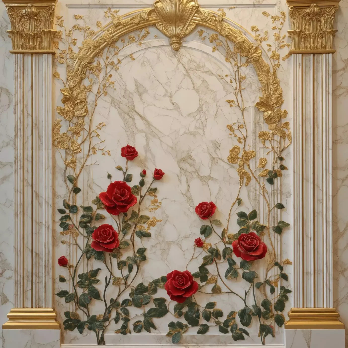 Rose Accent Archway 10’X10’ Ultracloth (120 X Inch) Backdrop