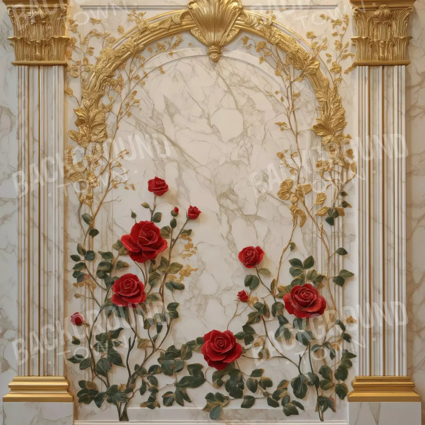 Rose Accent Archway 10’X10’ Ultracloth (120 X Inch) Backdrop