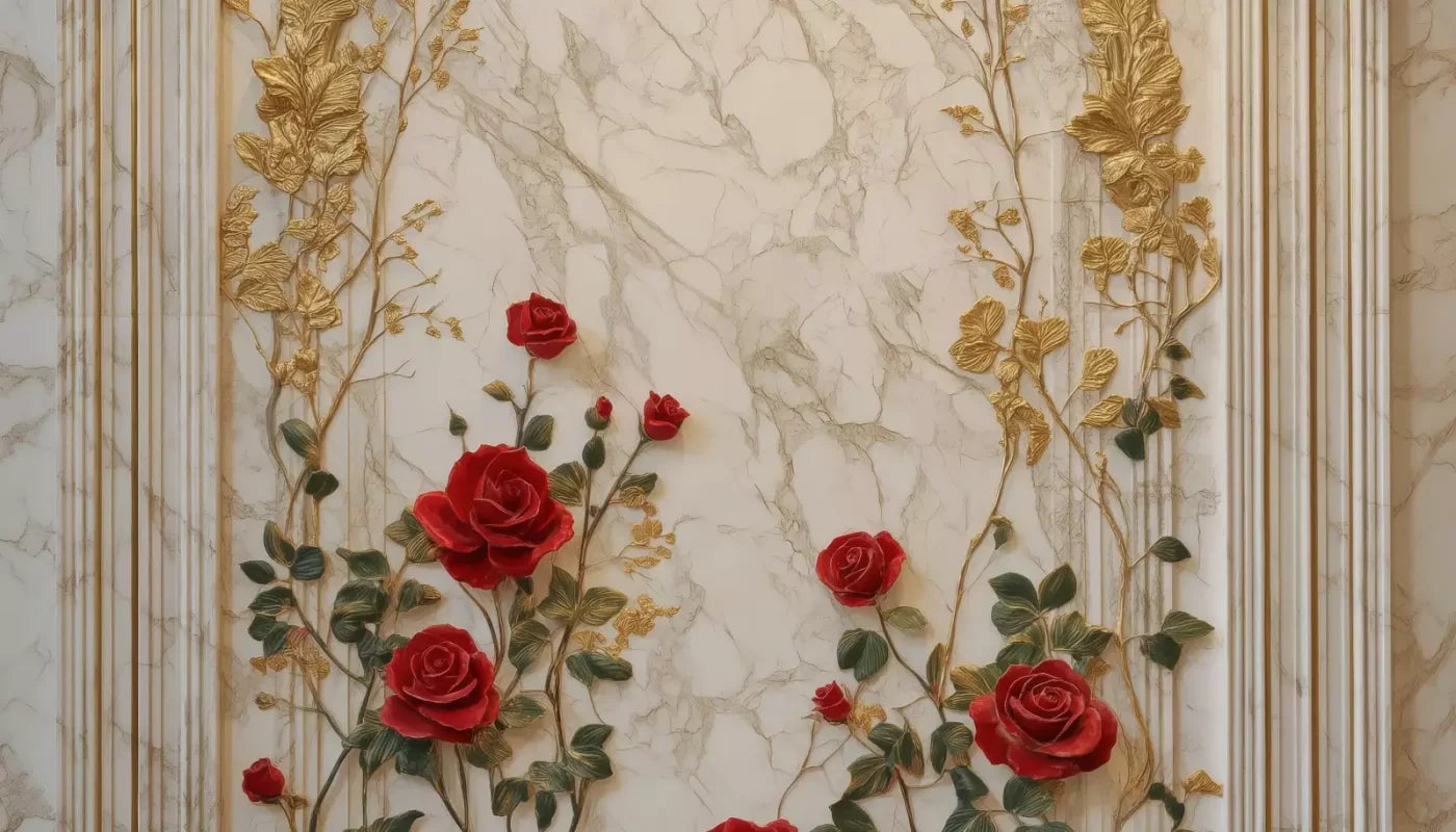 Rose Accent Archway 14’X8’ Ultracloth (168 X 96 Inch) Backdrop
