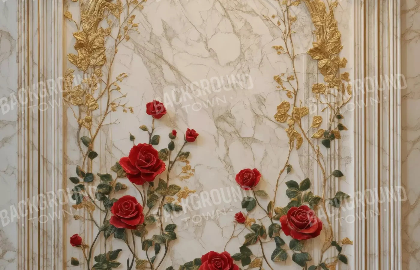 Rose Accent Archway 14’X9’ Ultracloth (168 X 108 Inch) Backdrop