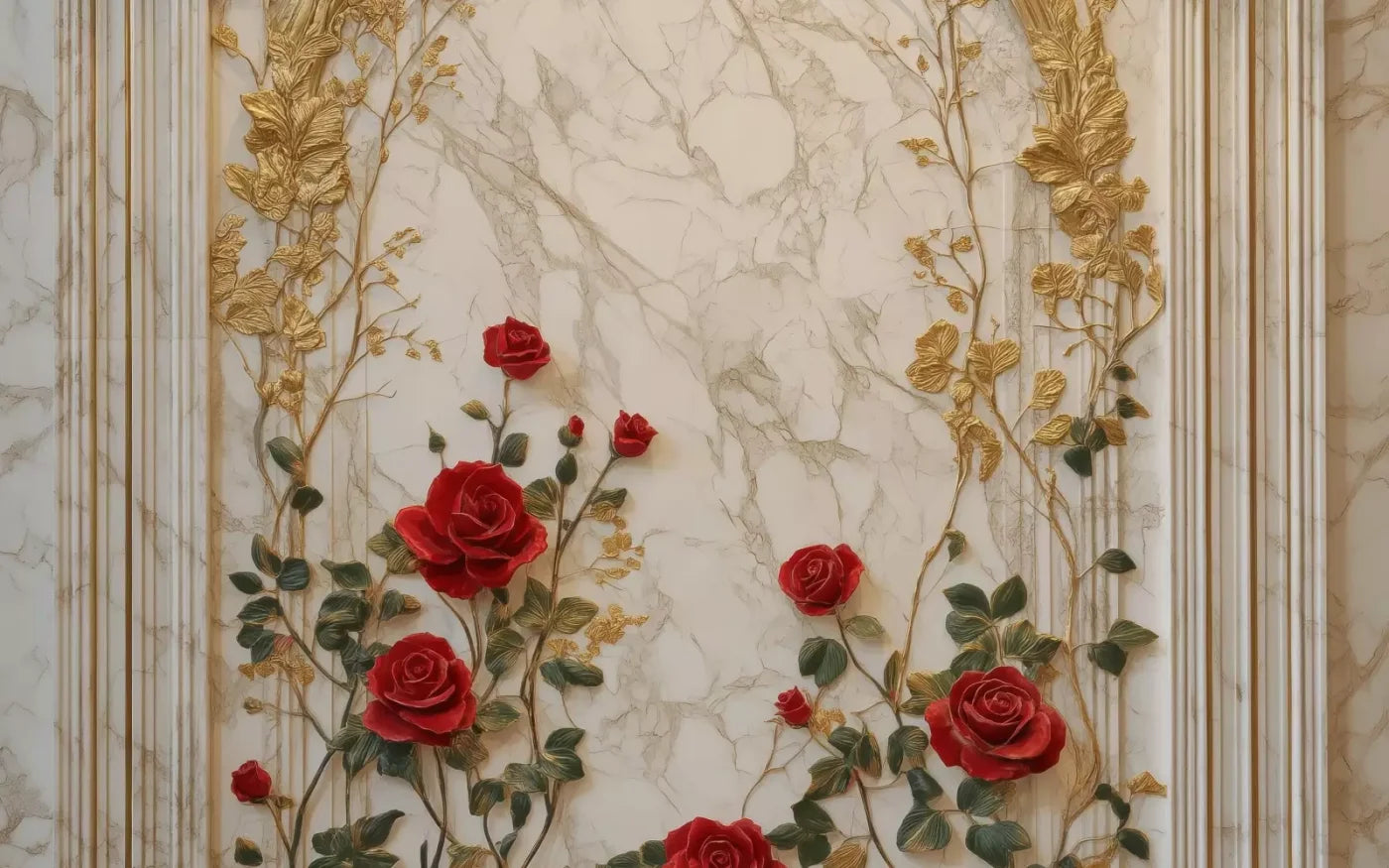 Rose Accent Archway 16’X10’ Ultracloth (192 X 120 Inch) Backdrop