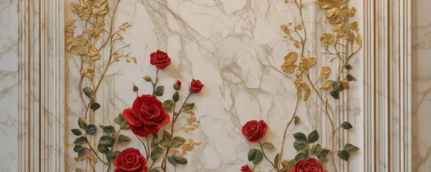 Rose Accent Archway 20’X8’ Ultracloth (240 X 96 Inch) Backdrop