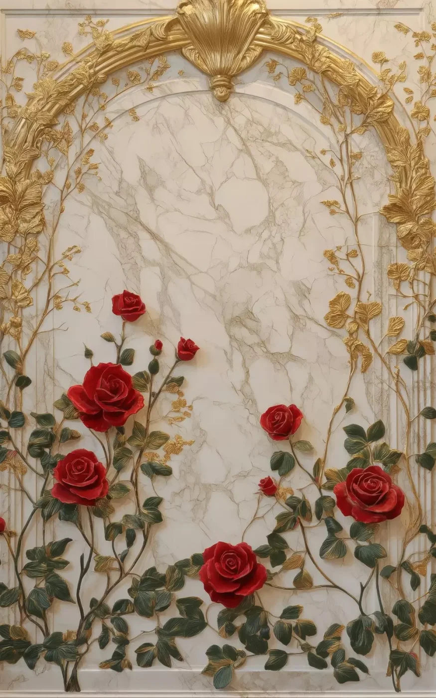 Rose Accent Archway 5’X8’ Ultracloth (60 X 96 Inch) Backdrop