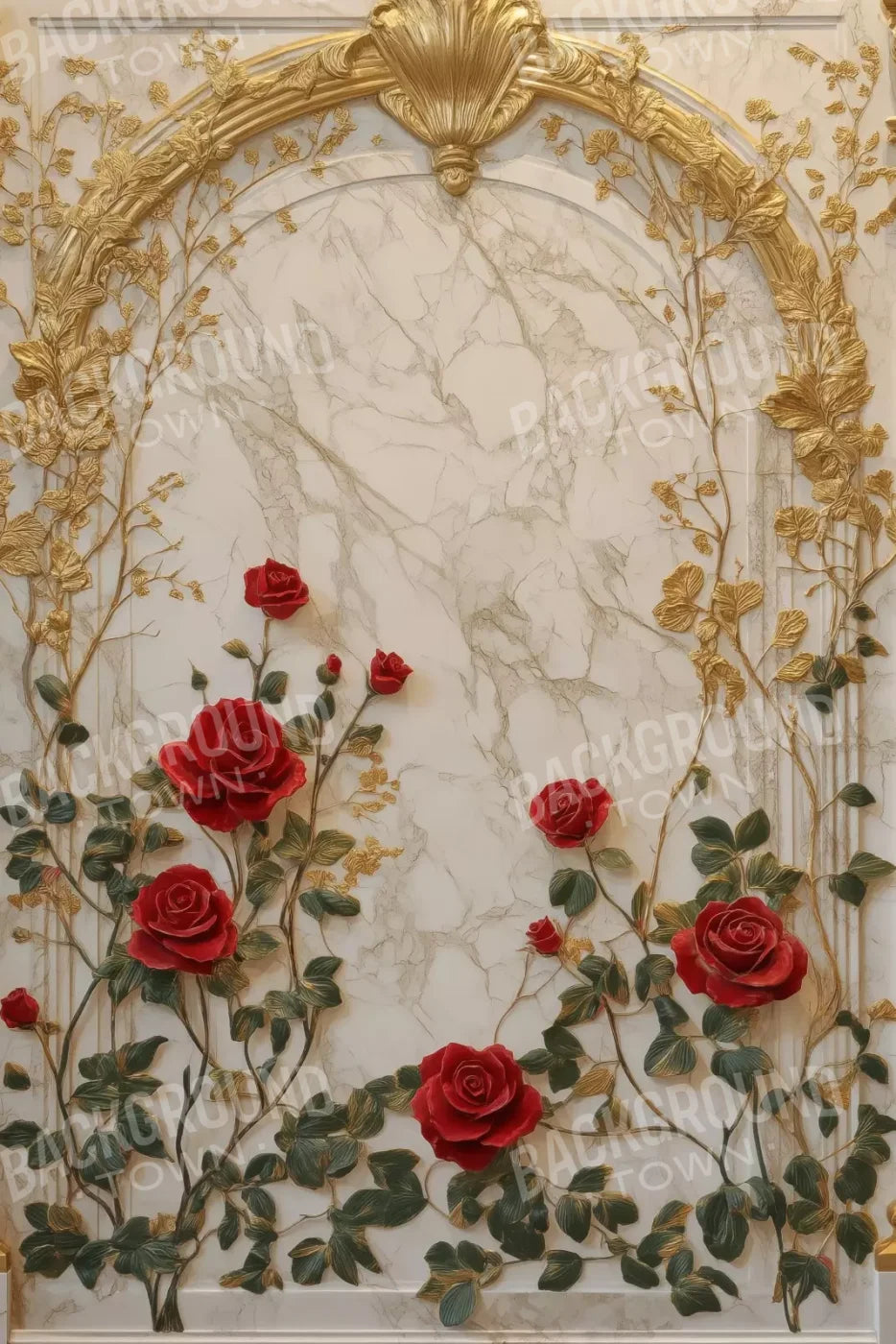 Rose Accent Archway 8’X12’ Ultracloth (96 X 144 Inch) Backdrop