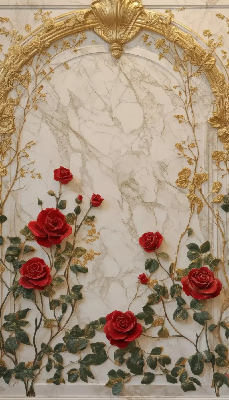 Rose Accent Archway 8’X14’ Ultracloth (96 X 168 Inch) Backdrop
