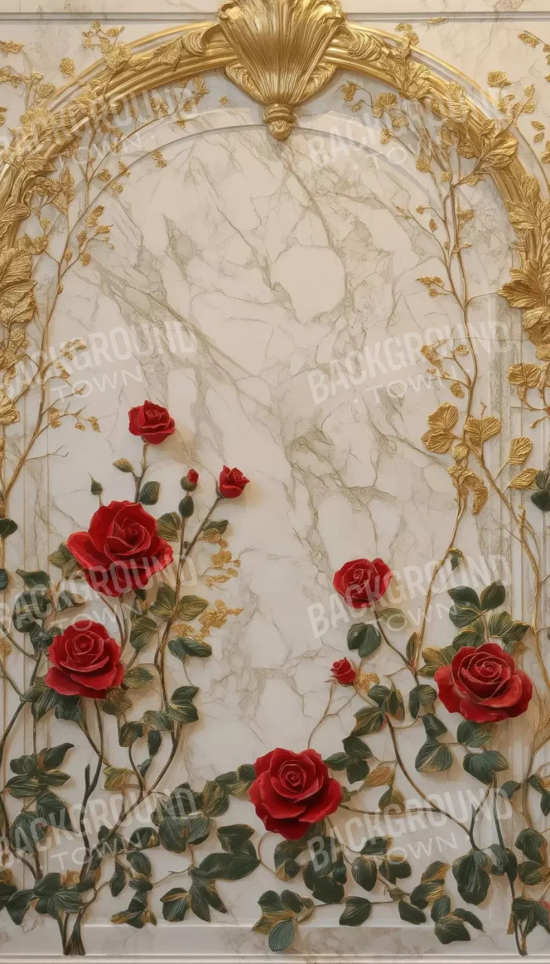 Rose Accent Archway 8’X14’ Ultracloth (96 X 168 Inch) Backdrop