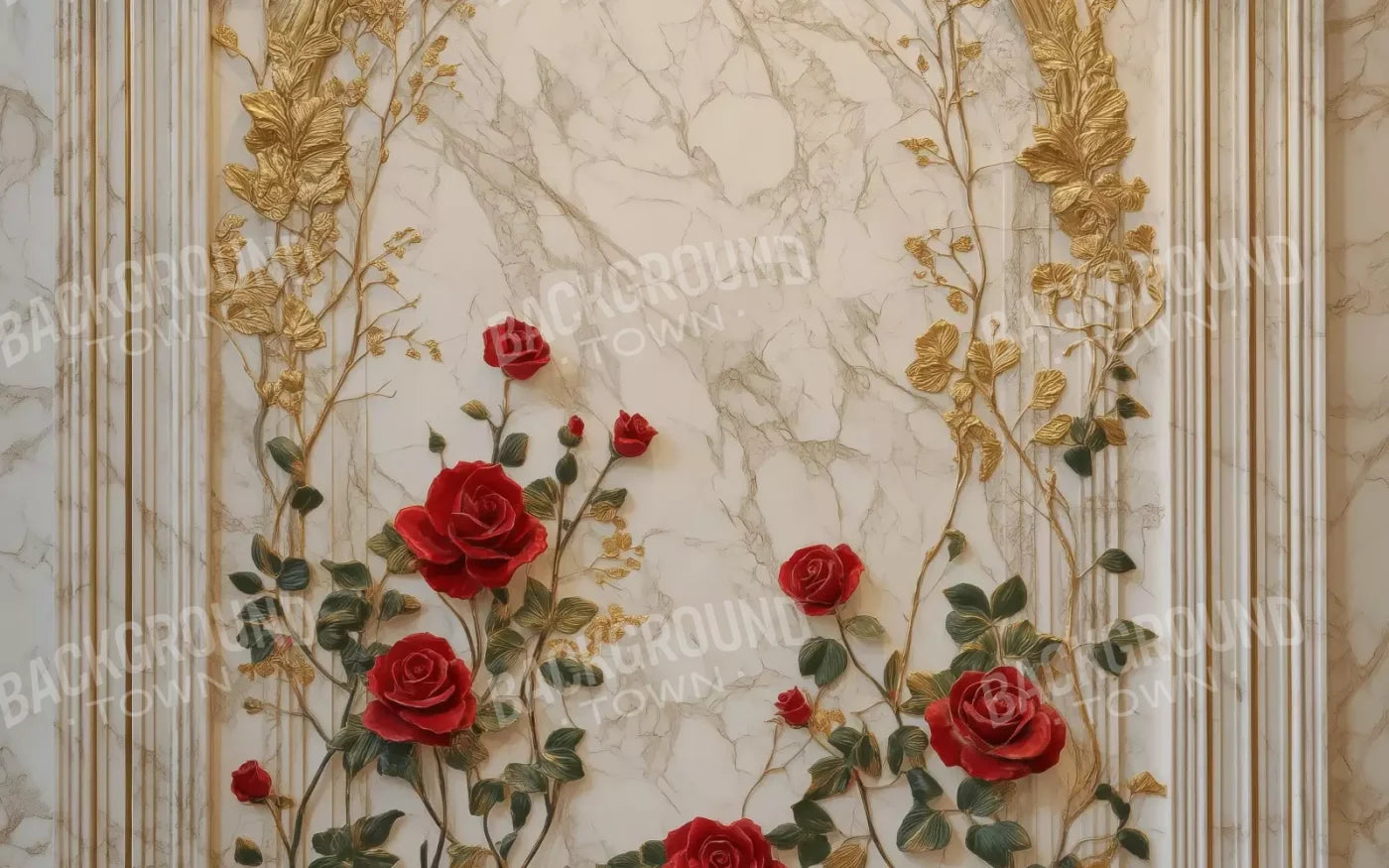 Rose Accent Archway 8’X5’ Ultracloth (96 X 60 Inch) Backdrop