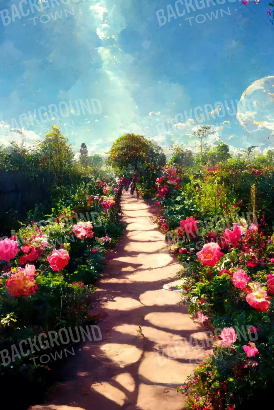 Rose Path 5X8 Ultracloth ( 60 X 96 Inch ) Backdrop