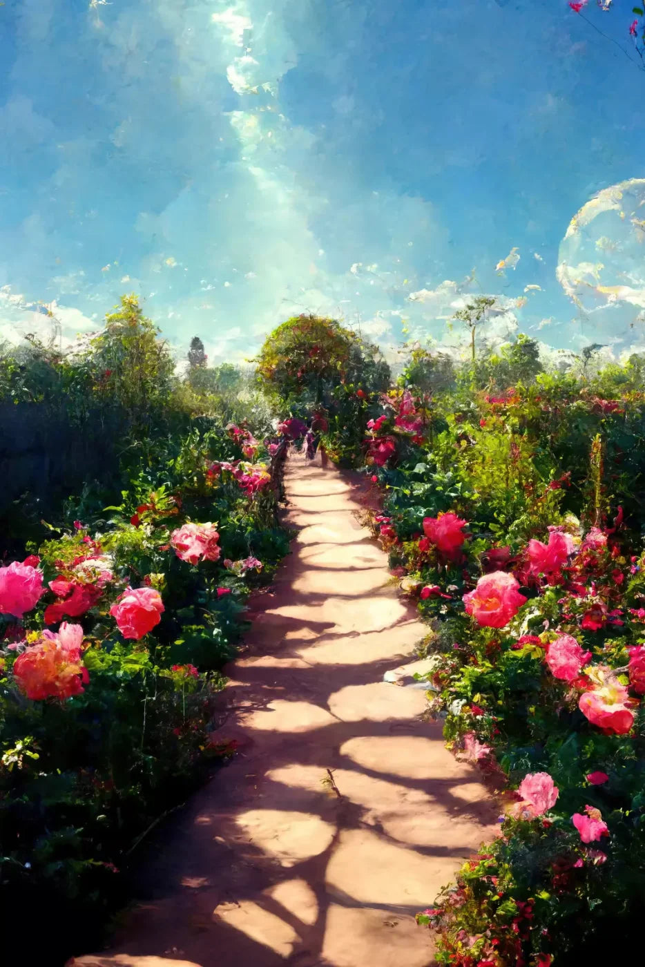 Rose Path Backdrop