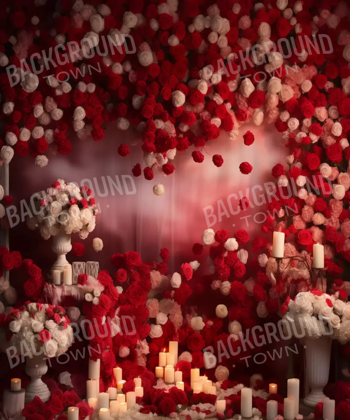 Roses Forever I 10’X12’ Ultracloth (120 X 144 Inch) Backdrop