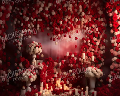 Roses Forever I 10’X8’ Fleece (120 X 96 Inch) Backdrop