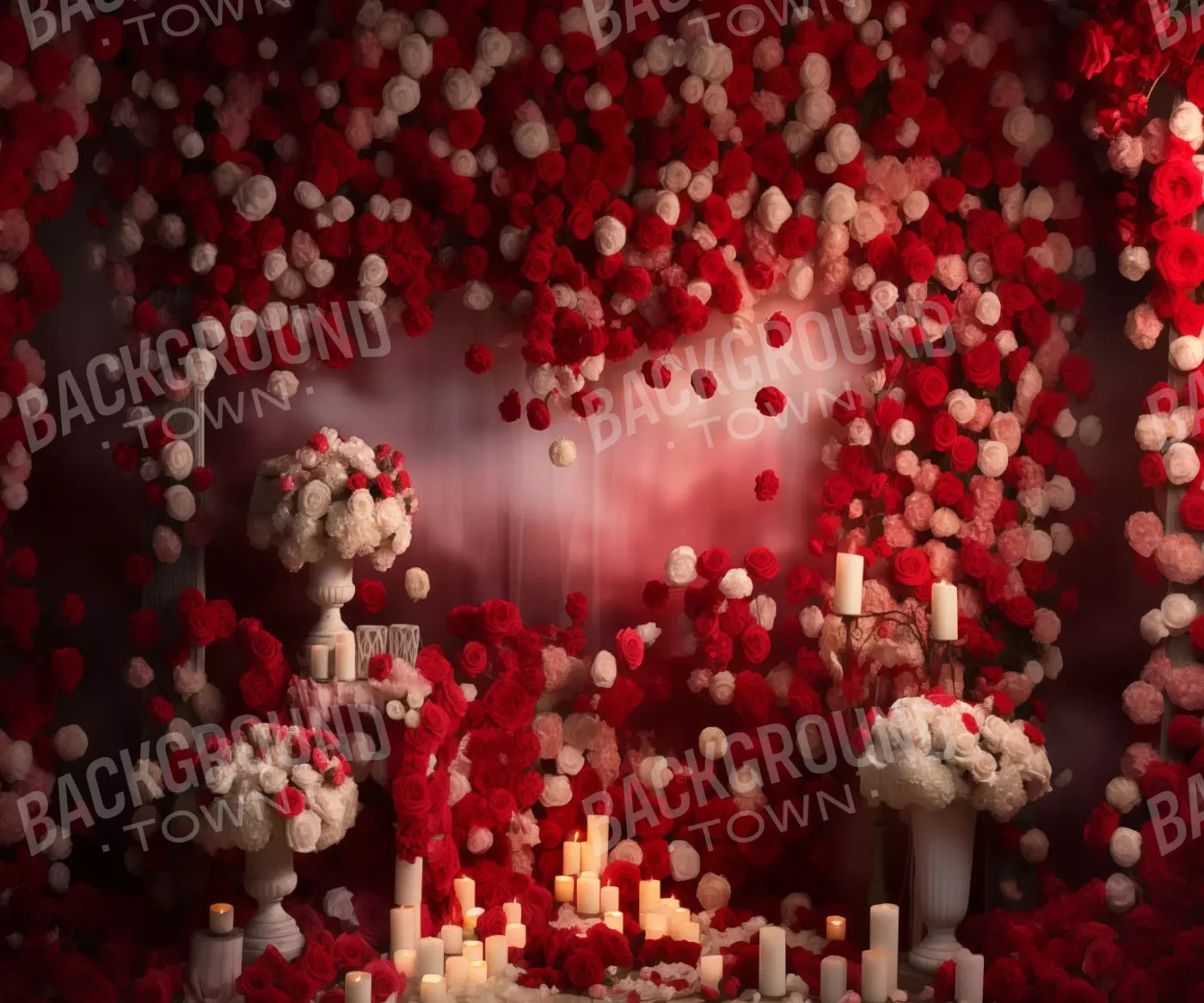Roses Forever I 12’X10’ Ultracloth (144 X 120 Inch) Backdrop