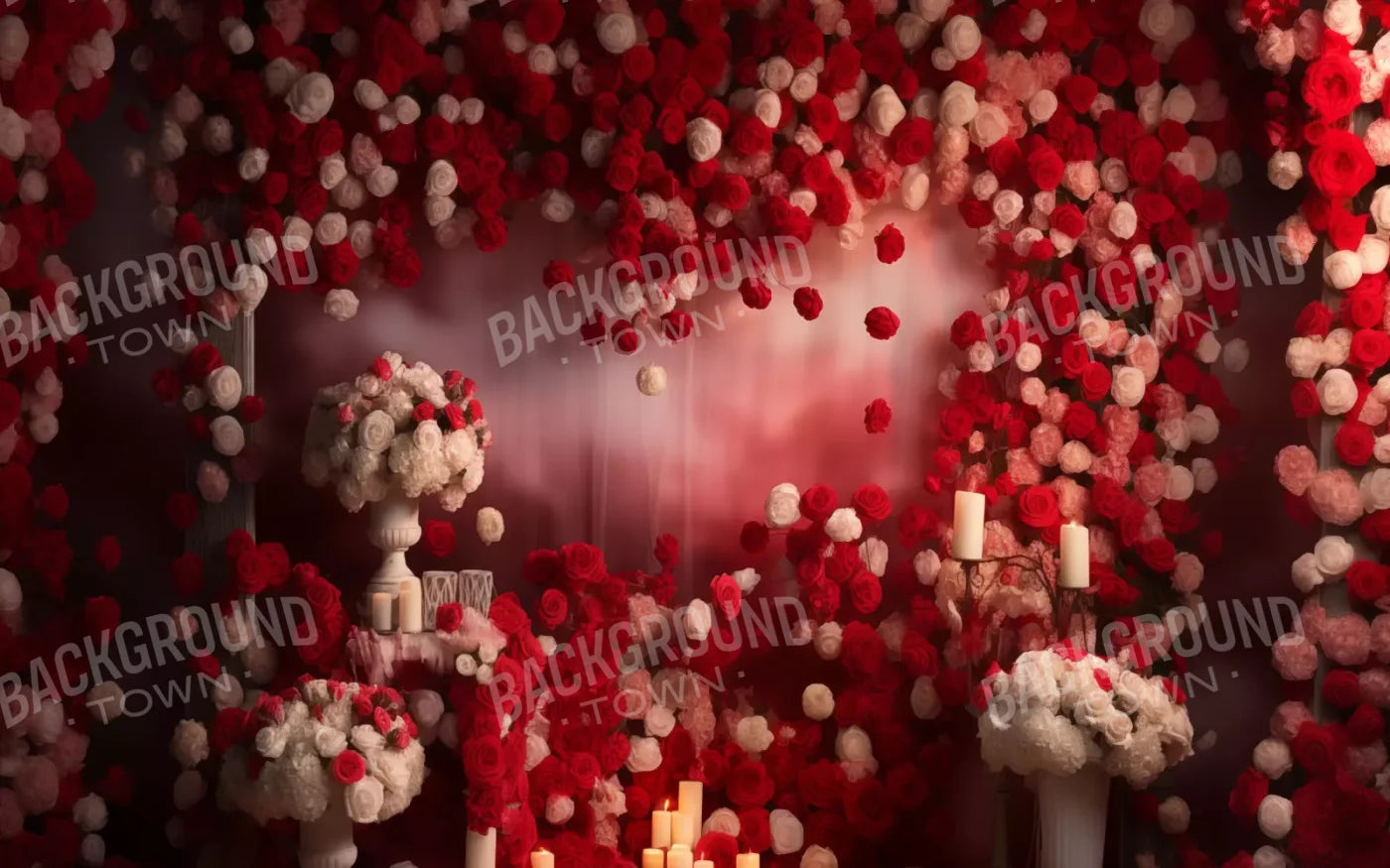 Roses Forever I 8’X5’ Ultracloth (96 X 60 Inch) Backdrop