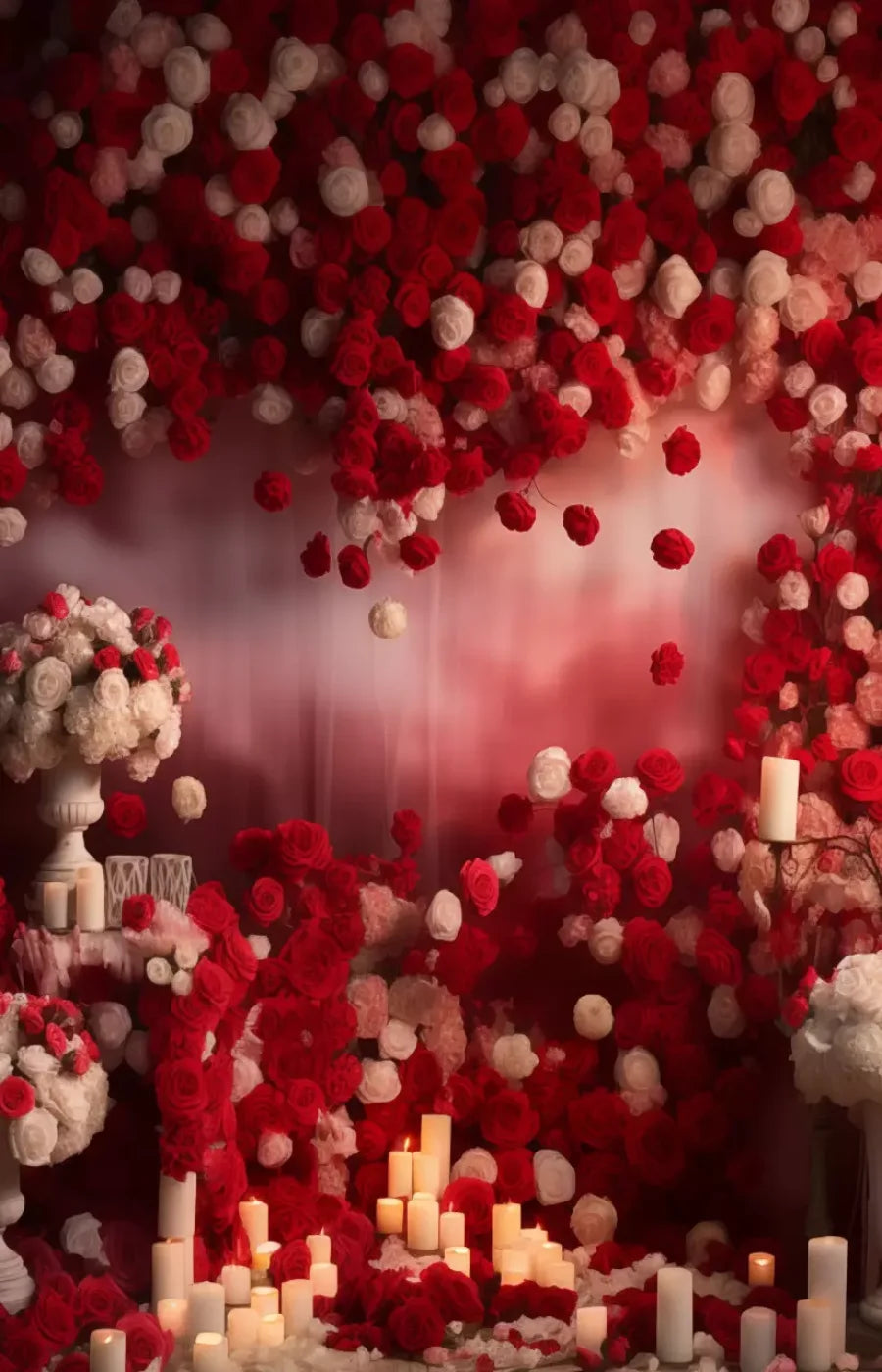 Roses Forever I 9’X14’ Ultracloth (108 X 168 Inch) Backdrop