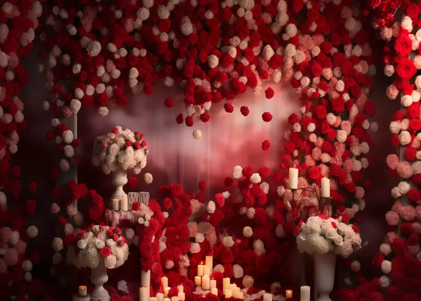 Roses Forever I 7’X5’ Ultracloth (84 X 60 Inch) Backdrop