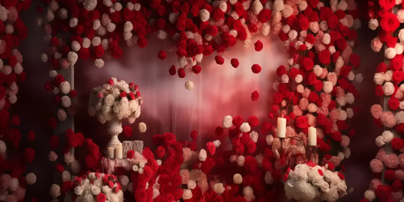 Roses Forever I 20’X10’ Ultracloth (240 X 120 Inch) Backdrop