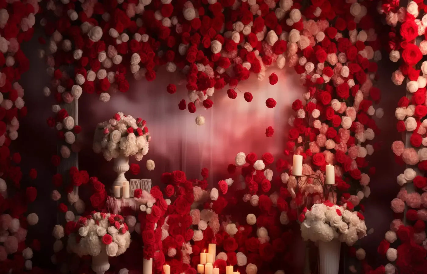 Roses Forever I 14’X9’ Ultracloth (168 X 108 Inch) Backdrop
