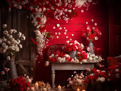 Roses Forever Ii 6’8X5’ Fleece (80 X 60 Inch) Backdrop