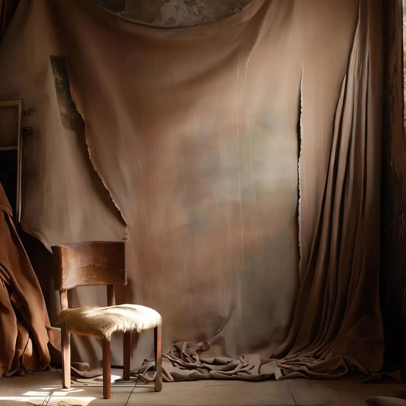 Beige Set Designs Backdrop for Photography