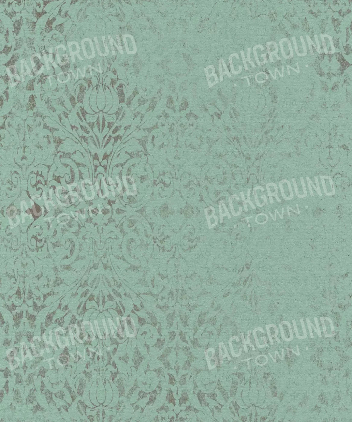 Green Damask Backdrop for Photography