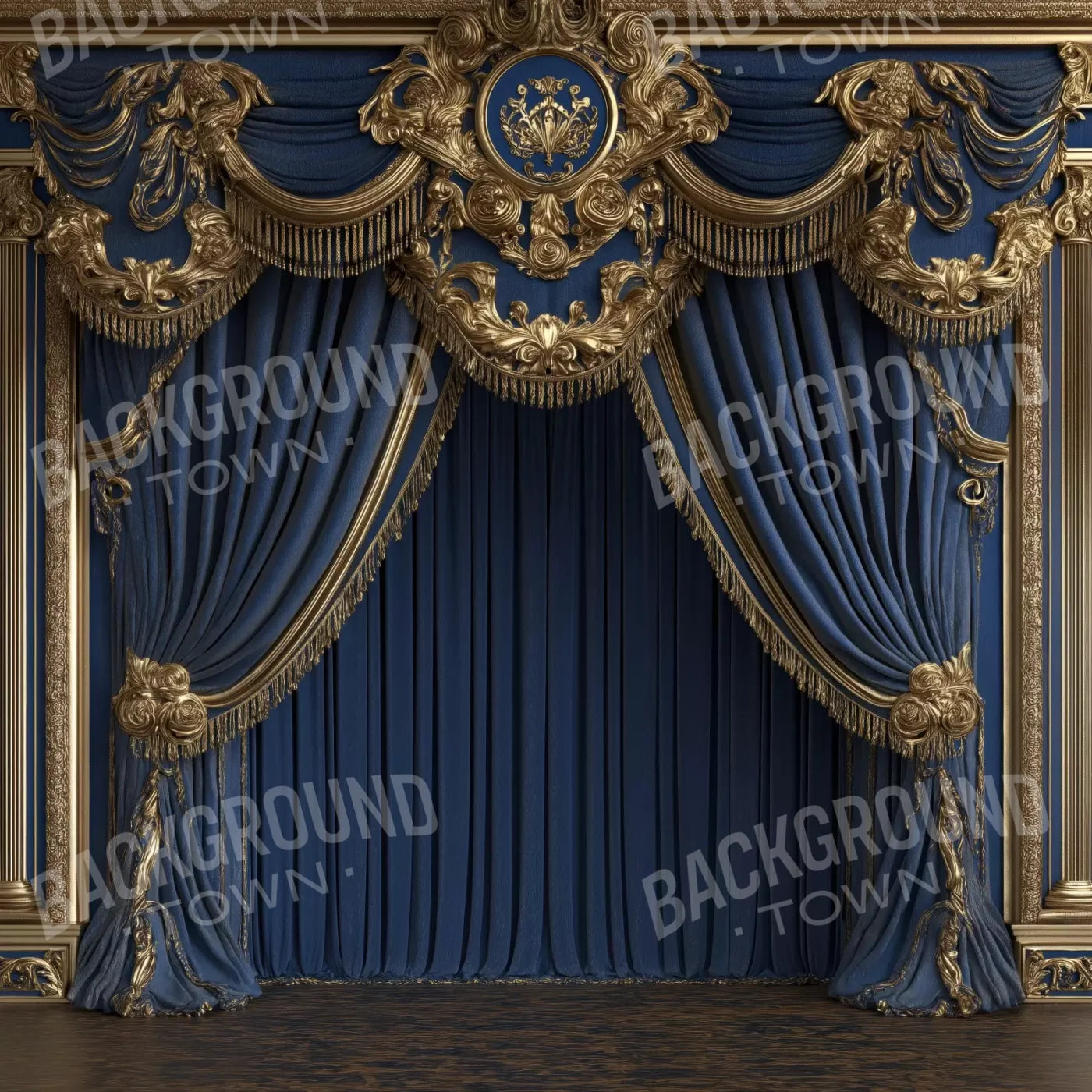 Royal Blue Bed Alcove 10’X10’ Ultracloth (120 X Inch) Backdrop