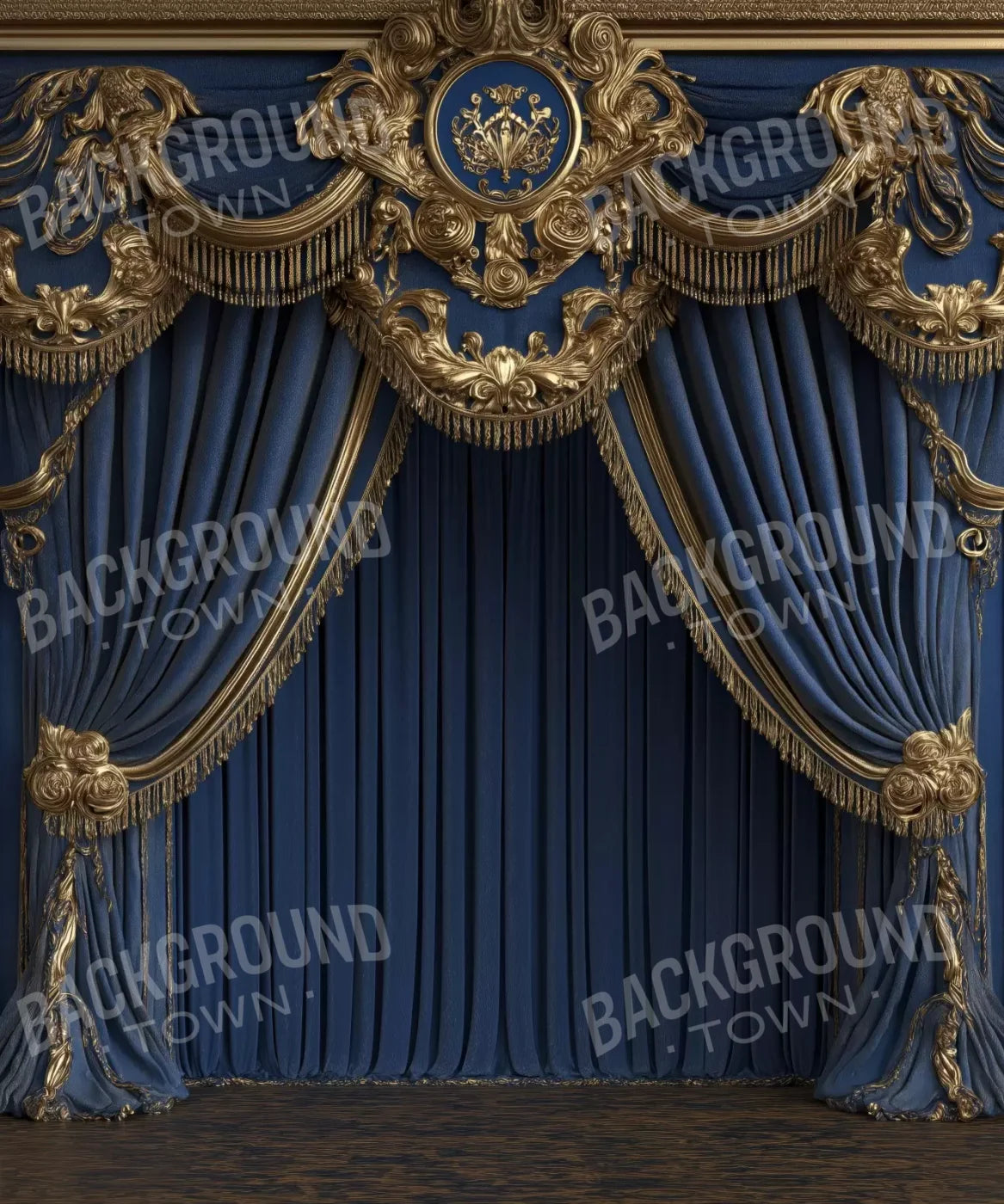 Royal Blue Bed Alcove 10’X12’ Ultracloth (120 X 144 Inch) Backdrop