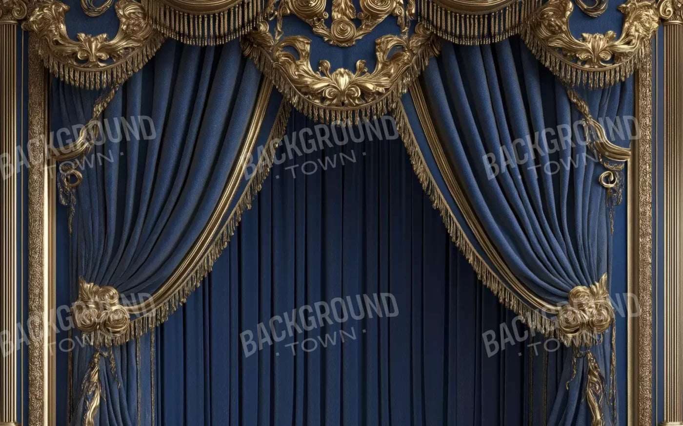 Royal Blue Bed Alcove 16’X10’ Ultracloth (192 X 120 Inch) Backdrop
