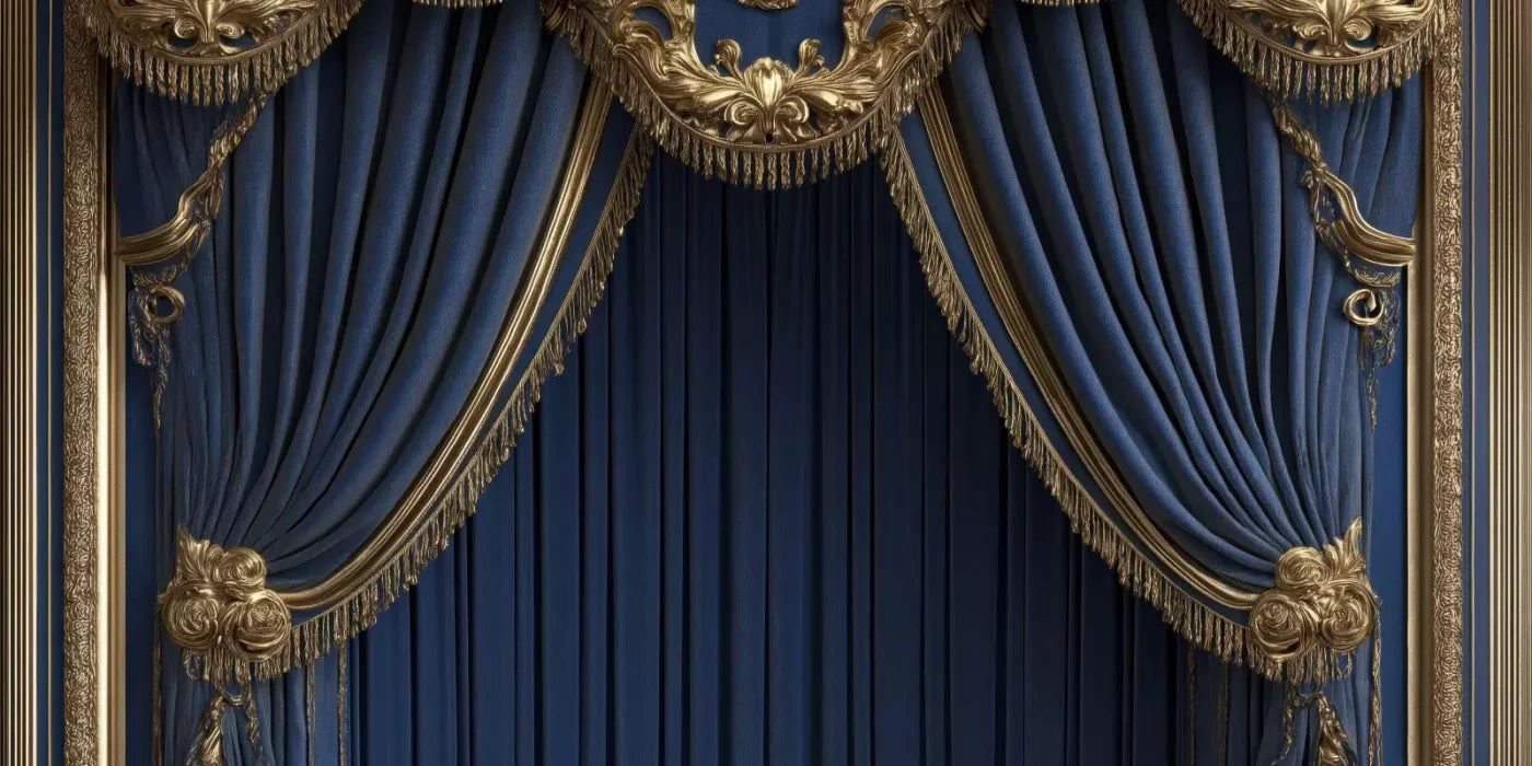 Royal Blue Bed Alcove 16’X8’ Ultracloth (192 X 96 Inch) Backdrop