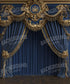 Blue Gold  Backdrop for Photography