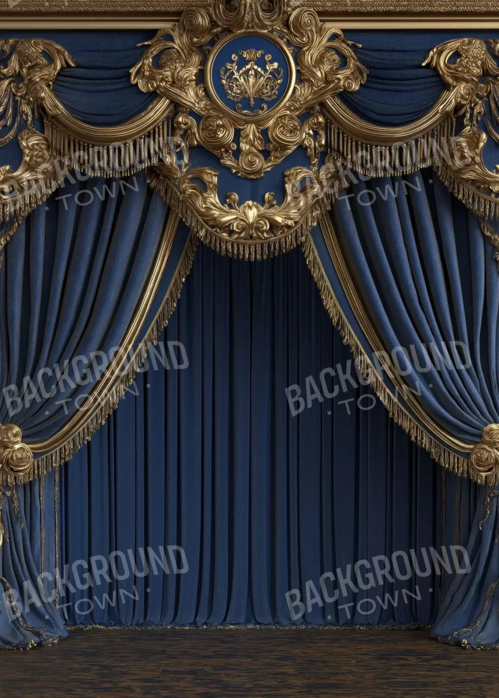 Royal Blue Bed Alcove 5’X7’ Ultracloth (60 X 84 Inch) Backdrop