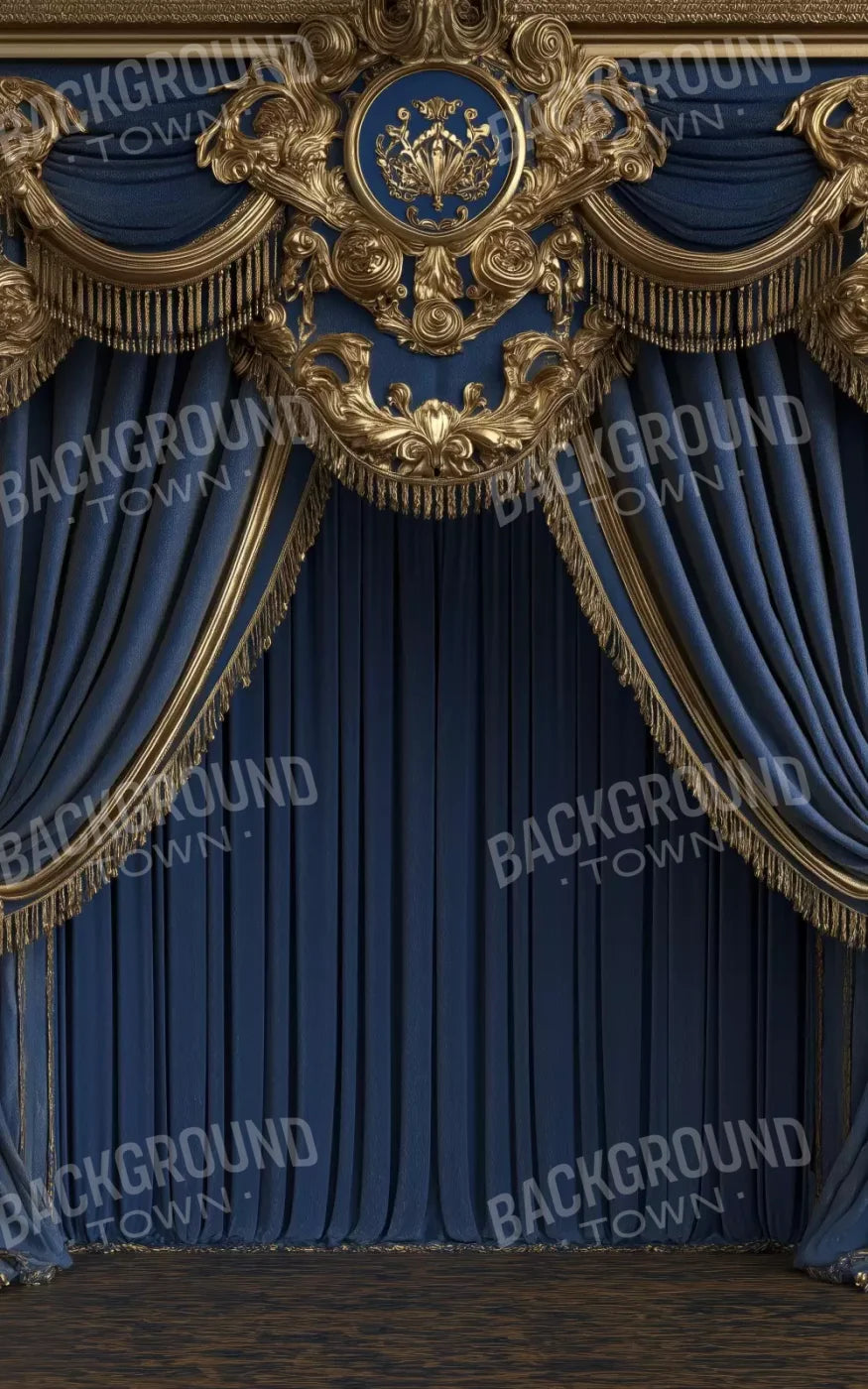 Royal Blue Bed Alcove 5’X8’ Ultracloth (60 X 96 Inch) Backdrop