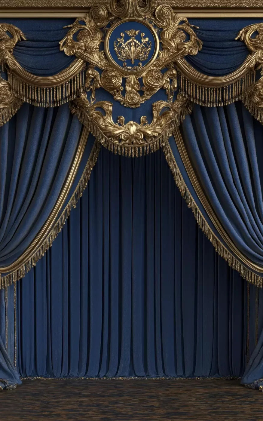 Royal Blue Bed Alcove 5’X8’ Ultracloth (60 X 96 Inch) Backdrop